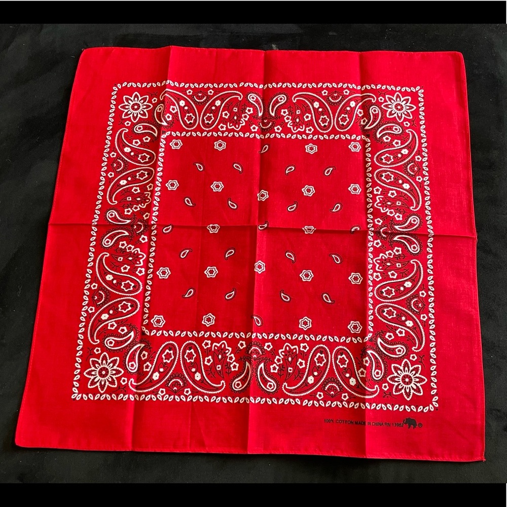 Large Red Classic Bandana